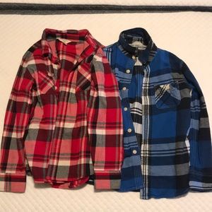 Boys lands end shirt lot Sz 10/12